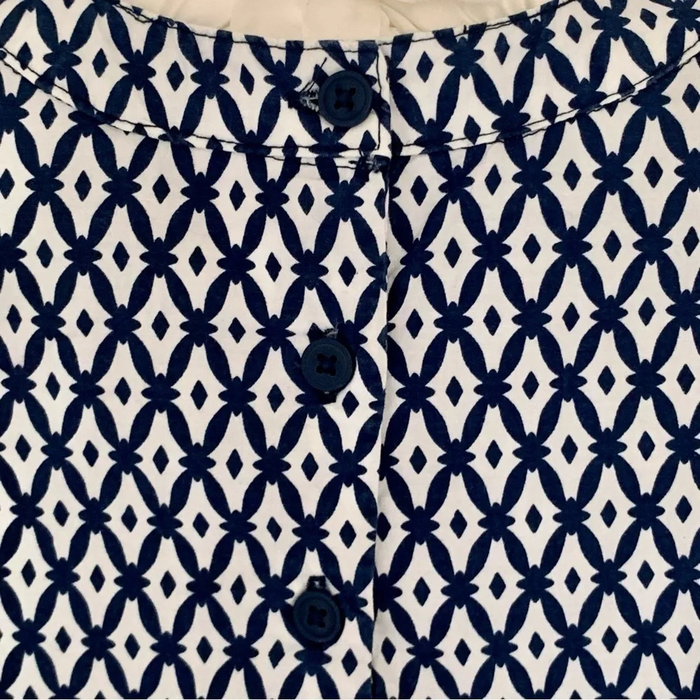 Carter's Toddler Girls Cotton Dress Pom Pom Boho Colorful Print Blue White Sz 4T